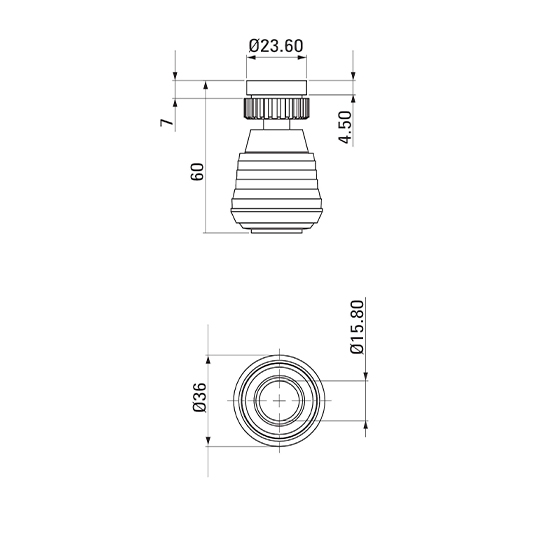 Аэратор Deante Neo для смесителя 2-х функциональный