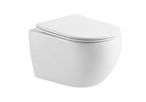 Унитаз подвесной   Aquatek ЕВРОПА  53,1*36*33 смыв торнадо с сиденьем Soft Close