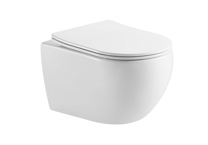 Унитаз подвесной   Aquatek ЕВРОПА  53,1*36*33 смыв торнадо с сиденьем Soft Close