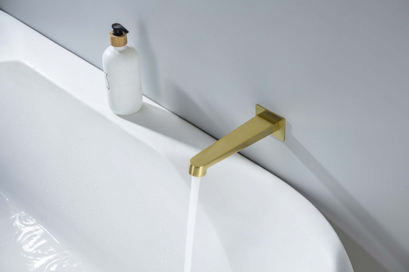 Set 4 в 1 душевой комплект AQUATEK шлиф.золото  Оберон