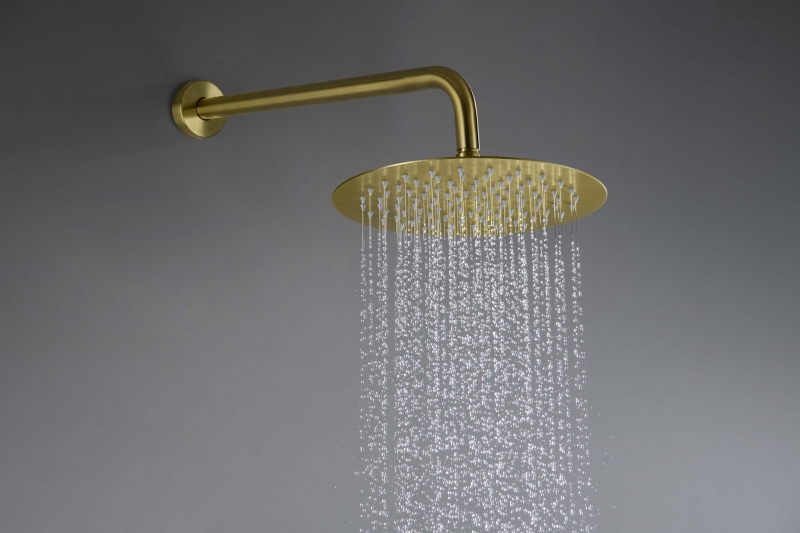 Set 4 в 1 душевой комплект AQUATEK шлиф.золото  Оберон