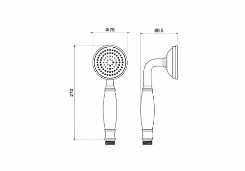 Ручной душ AQUATEK  Классик