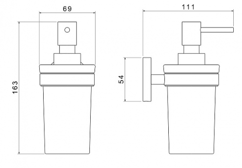 Дозатор AQUATEK, оружейная сталь Европа