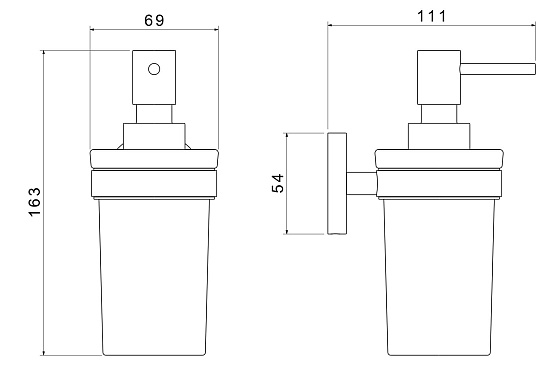 Дозатор AQUATEK, оружейная сталь Европа