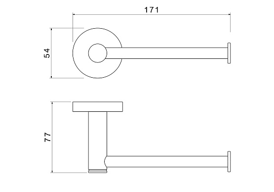 Бумагодержатель AQUATEK Европа, графит