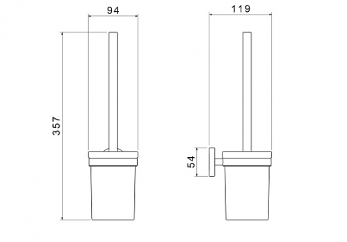Ершик настенный AQUATEK,  Европа