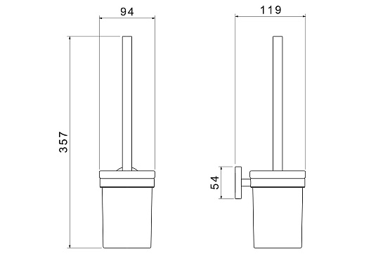 Ершик настенный AQUATEK,  Европа