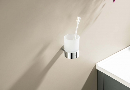 Стакан с держателем AQUATEK Лира хром