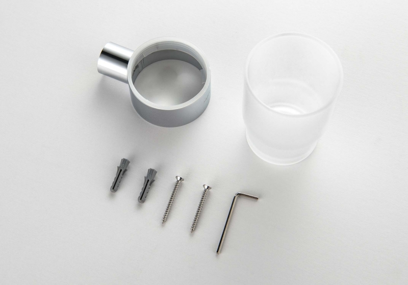 Стакан с держателем AQUATEK Лира хром