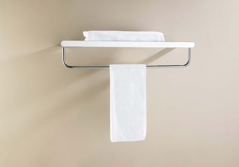 Полка для полотенец AQUATEK  Лира хром 60 см
