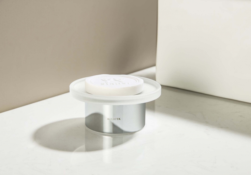 Мыльница настольная AQUATEK  Лира хром