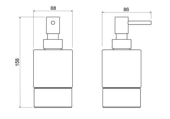 Дозатор настольный AQUATEK Лира