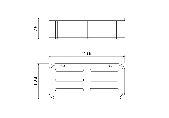 Полка для душа AQUATEK 