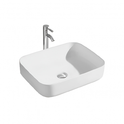 Раковина накладная Aquatek ВЕГА  500*390*130мм, цвет белый матовый