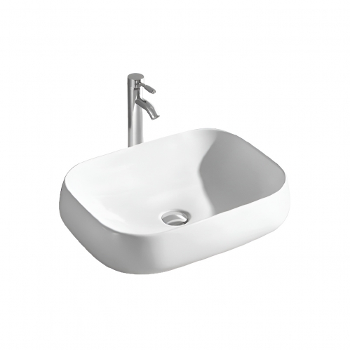 Раковина накладная Aquatek  560*420*140мм, цвет белый матовый