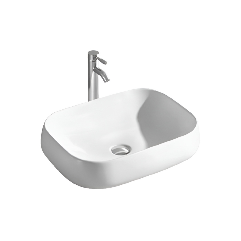 Раковина накладная Aquatek  560*420*140мм, цвет белый матовый