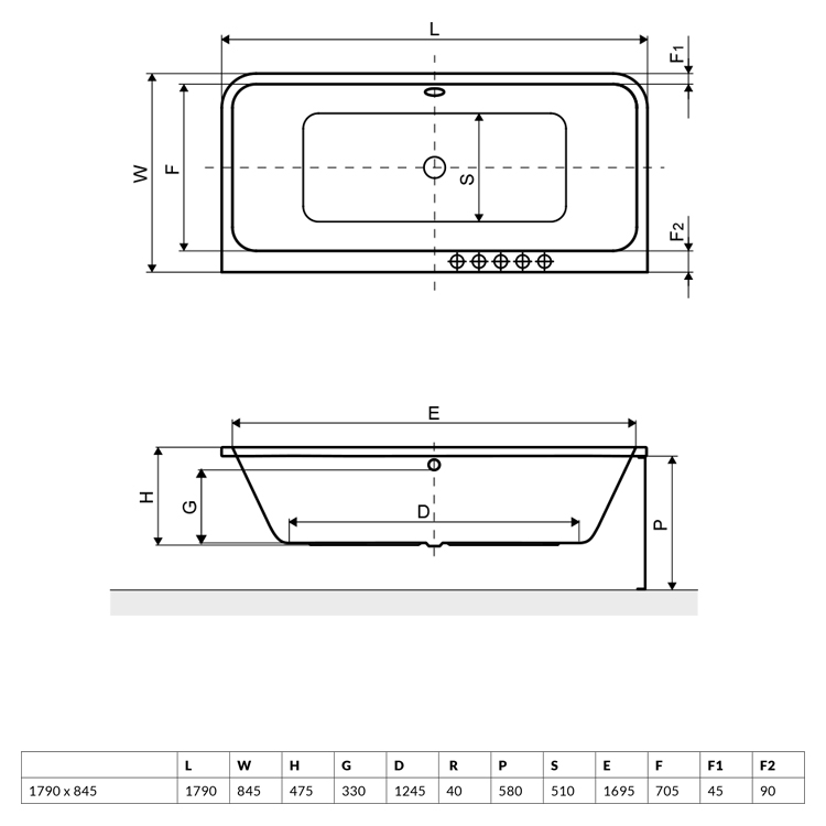 Акриловая ванна Excellent Arana с ножками