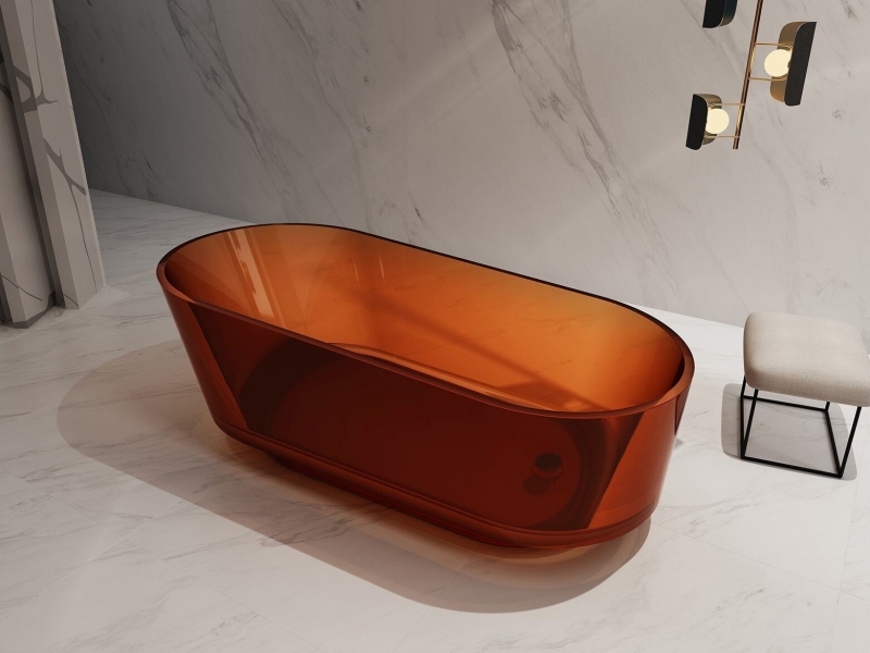 Прозрачная ванна ABBER Kristall 170*80