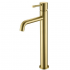 Смеситель для умывальника высокий Boheme Uno матовое золото