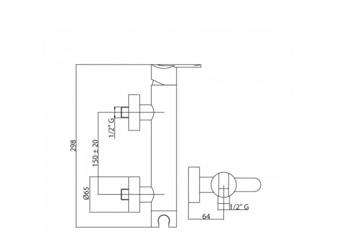 Смеситель для душа Cezares HEAVEN 