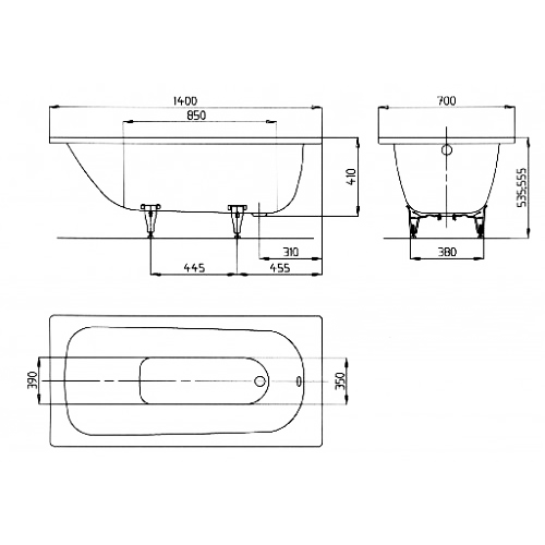 Ванна стальная Kaldewei Saniform Plus