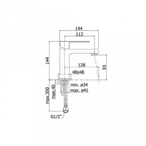 Смеситель для умывальника Paffoni Elle хром