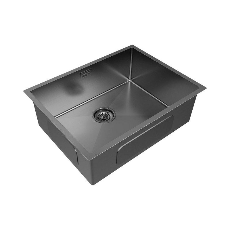 КУХОННАЯ МОЙКА PAULMARK NEXT-580 вороненая сталь