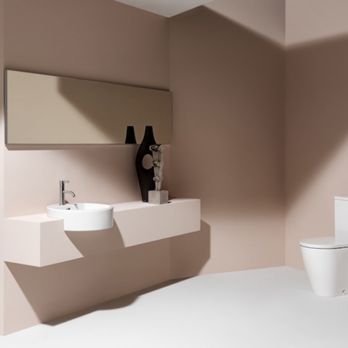 Laufen Living City Раковина 460х460х140мм с 1 отв. под смеситель, полувстраив., цвет: белый