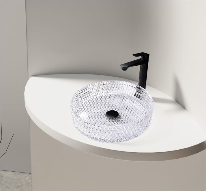  Умывальник Abber Glas 39,5*39,5*10,5 прозрачный