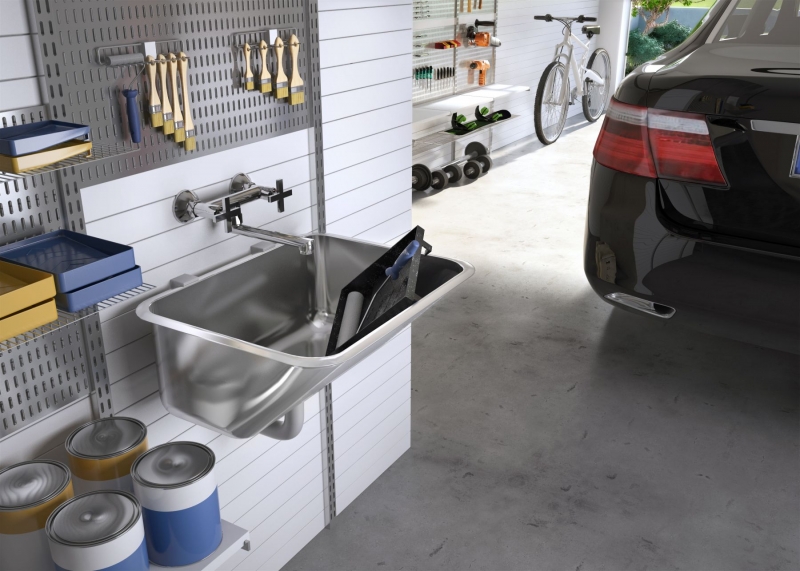 DEANTE сатин - мойка стальная хозяйственная, 533*433*220 мм + сифон