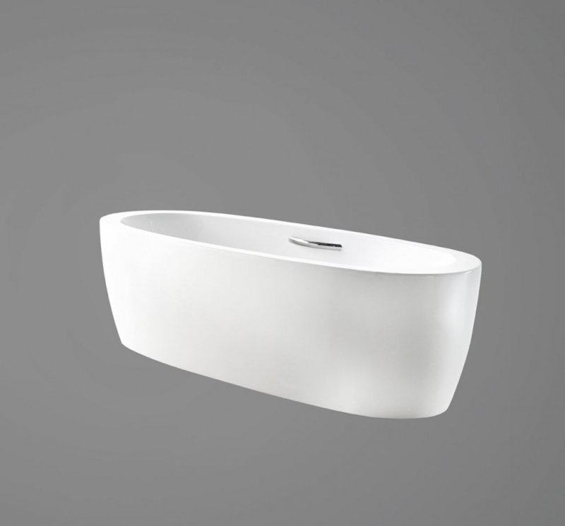 Акриловая ванна BelBagno со сливом-переливом, 1800