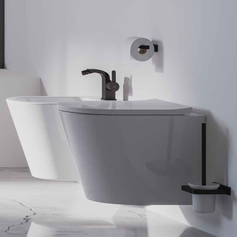 Ерш для туалета Omnires Darling черный