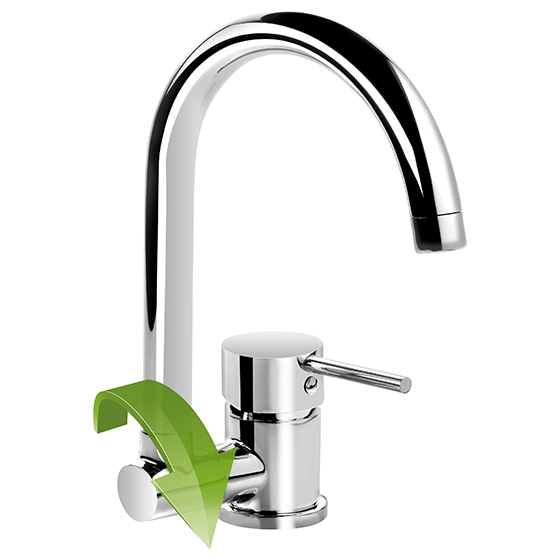 Deante Aster Смеситель для мойки со складным изливом, хром