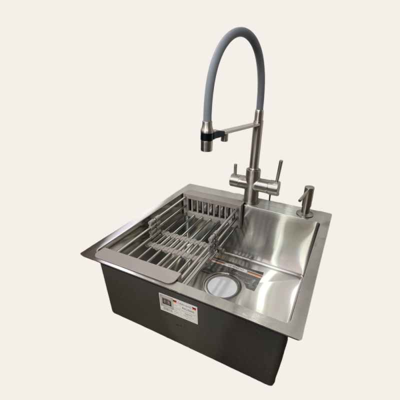 КОМПЛЕКТ №3 МОЙКА, СМЕСИТЕЛЬ, ДОЗАТОР, КОЛАНДЕР