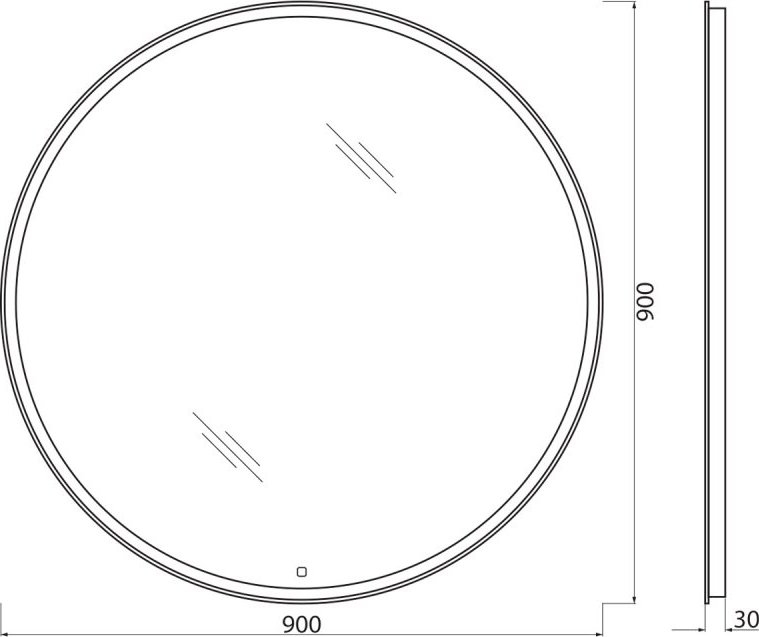Зекало Веlbagno с подсветкой