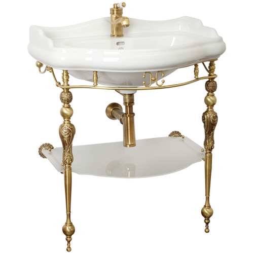 MIGLIORE Консоль напольная с раковиной и полкой