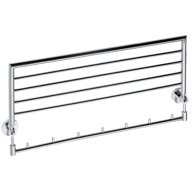 ОТКИДНАЯ ПОЛКА ДЛЯ ПОЛОТЕНЕЦ Bemeta OMEGA 60 см, хром