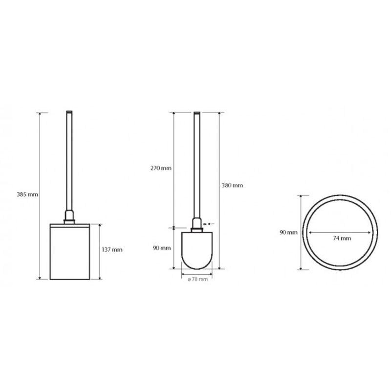ёршик Bemeta DARK (пластик)