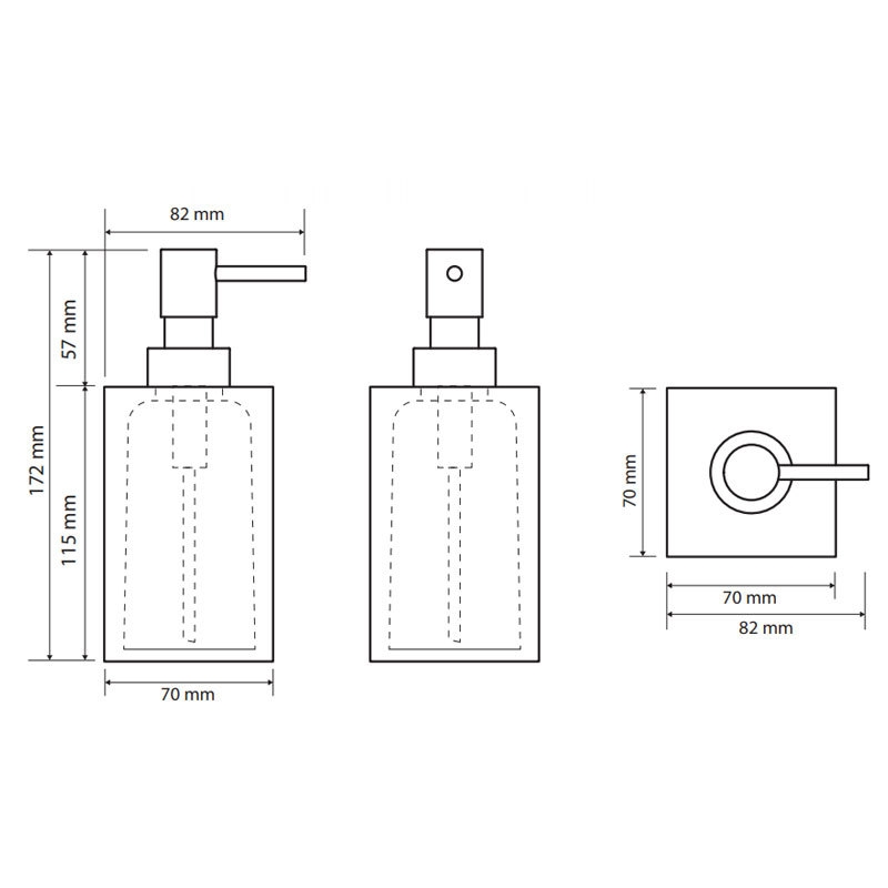 ДОЗАТОР МЫЛА Bemeta VISTA, белый