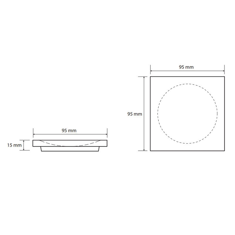МЫЛЬНИЦА Bemeta GAMMA настольная КВАДРАТНАЯ, цвет черный