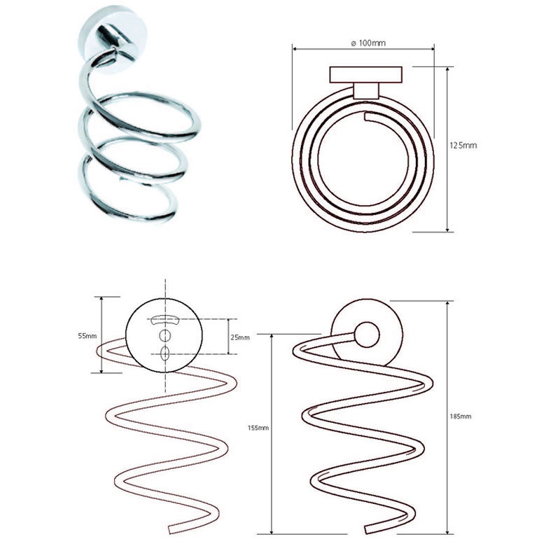 ДЕРЖАТЕЛЬ ДЛЯ ФЕНА Bemeta OMEGA хром