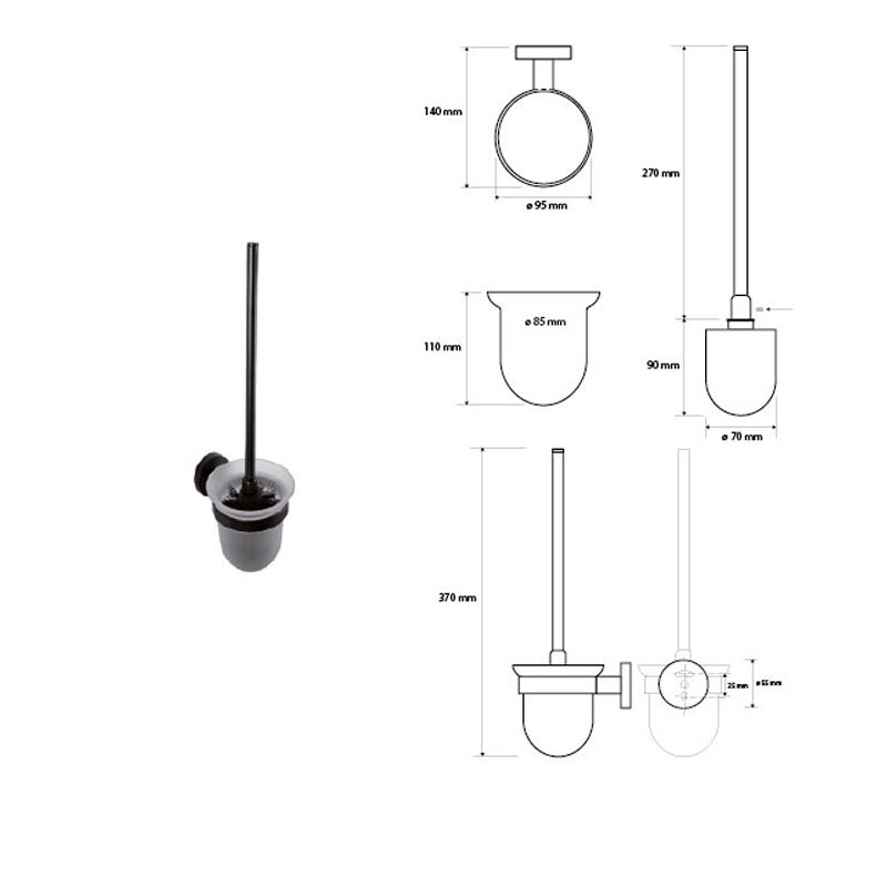Ершик подвесной Bemeta Dark