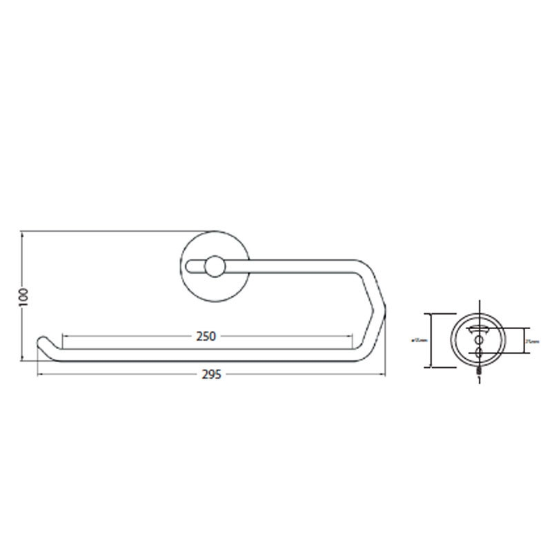 ДЕРЖАТЕЛЬ ДЛЯ БУМАЖНЫХ ПОЛОТЕНЕЦ Bemeta OMEGA