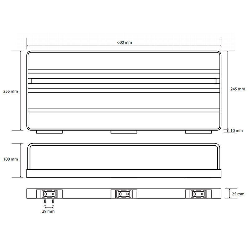 ПОЛКА ДЛЯ ПОЛОТЕНЕЦ BEMETA SOLO 60см, хром