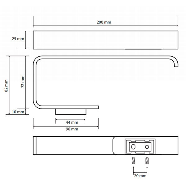 Держатель для полотенца  Bemeta SOLO