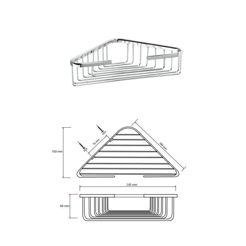 МЫЛЬНИЦА BEMETA  CYTRO НАСТЕННАЯ, УГЛОВАЯ