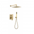 Душевая система скрытого монтажа grocenberg  в цвете матовое золото