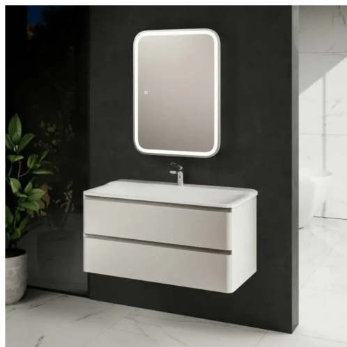 Комплект мебели AQUAme S4 100 + Раковина Solo 100, 100x45