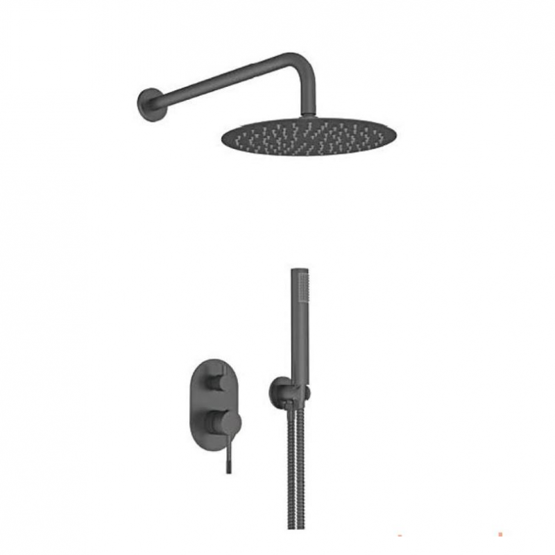 Душевая система Vieir скрытого монтажа в цвете графит