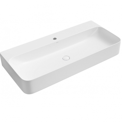 Умывальник  Wellsee Clermont 100x47 белый глянец